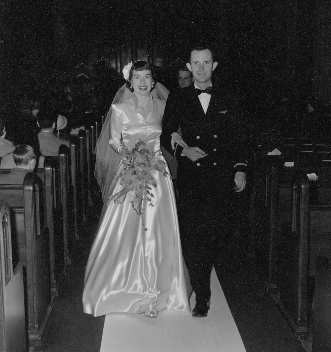 Harley and Althea Wilbur - their Wedding                2 February 1951
