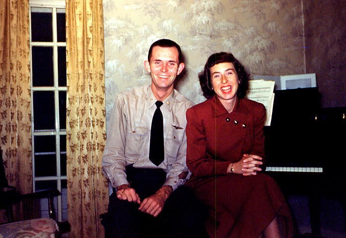 Midshipman Harley Wilbur and Girlfriend Althea Neff Detroit 1949