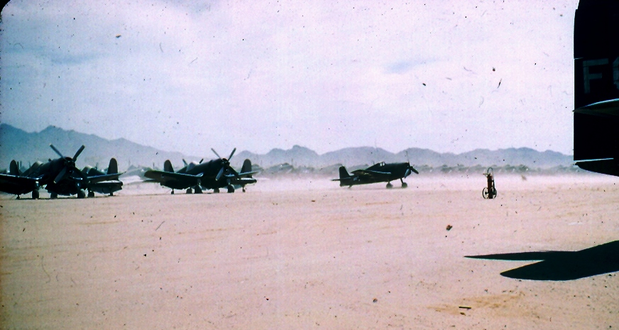 F4Us, F6Fs, F7F at NAAS Litchfield Park, AZ